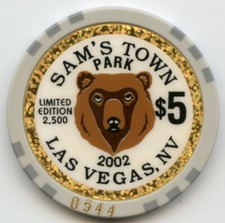 5 Sam's Town Park Bear LE 0544 Chip Las Vegas 2002
