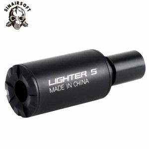 Briquet Airsoft IDOGEAR En Forme De Pistolet - LED Traceur - Noir - Pour Chasse/fusil