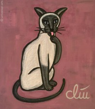 JACQUELINE DITT - Die gepflegte Katze A4 DRUCK n.Gem&auml;lde cat Bilder
