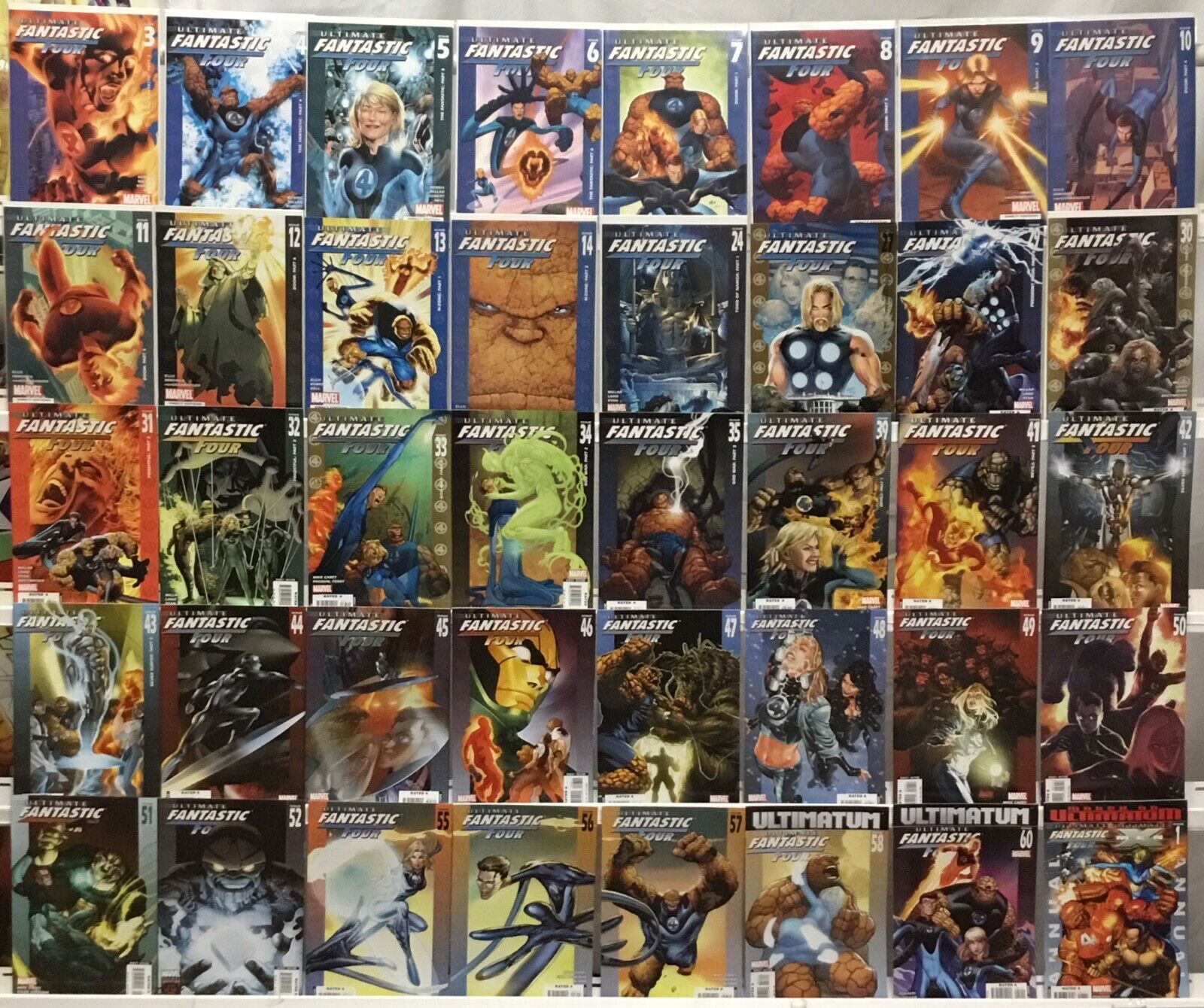 Marvel Comics - Ultimate Fantastic Four - Comic Book Lot of 40 Issues