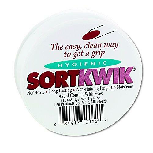 LEE 10132 Sortkwik Fingertip Moisteners, 1 3/4 oz, Pink (Pack of 2