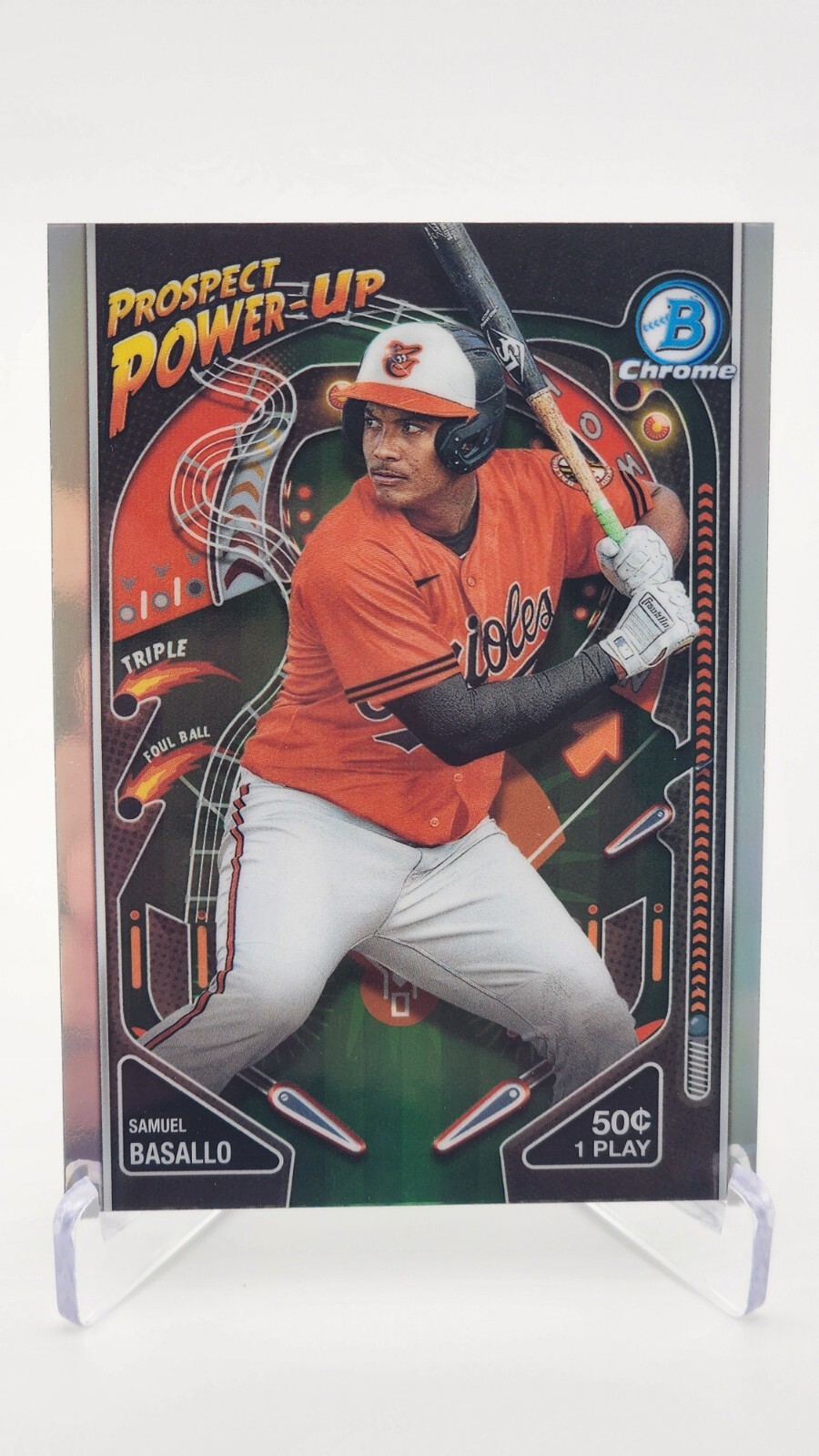 2024 Bowman Chrome Samuel Basallo Prospect Power-Up Insert #PP-8 Orioles