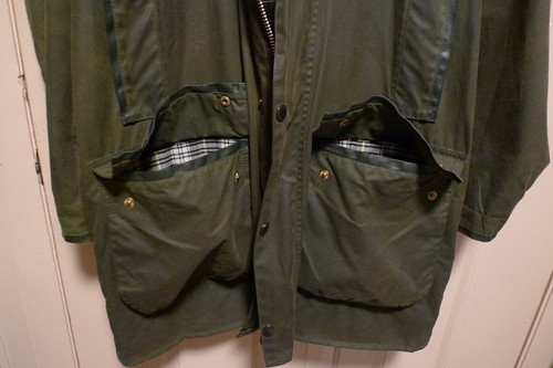 BARBOUR - A135 MARK PHILLIPS WAX COTTON JACKET- MADE IN ENGLAND - LARGE-- RARE - Picture 7 of 24