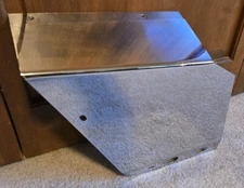 Cushman 1962-65 Silver Eagle, Super Silver Eagle OMC Chrome Battery Cover Left S