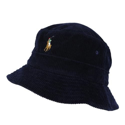 Cappello a secchiello Polo Ralph Lauren uomo donna pony ricamato in velluto a...