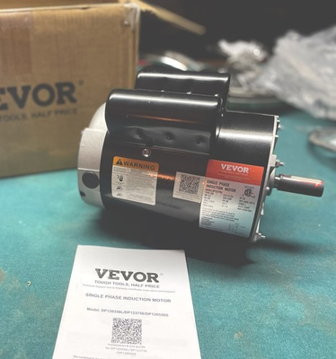 #ad 3.7HP 3450RPM Electric Motor Compressor Duty 56 Frame 1 Phase 5 8quot; Shaft 230V $99.00