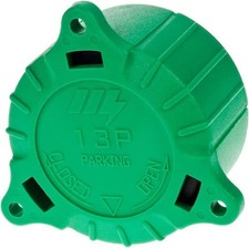 13 Pin Green Parking Plug Storage Socket Cap Pin Alignment Towing Caravan RI704