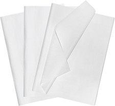 120 Sheets White Tissue Paper 14x20 Inch Gift Wrapping Paper Bulk Craft Packing