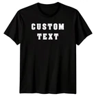 Custom Text Custom Mens T-Shirt Personalised Your Message Tee
