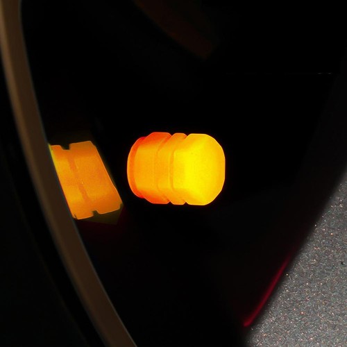 4Pcs Valve Core Cover Luminous Car Tyreeasy To Carry Night Glowing Abs @ - Picture 10 of 13
