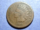 1874 Indian Cent  Good+ details