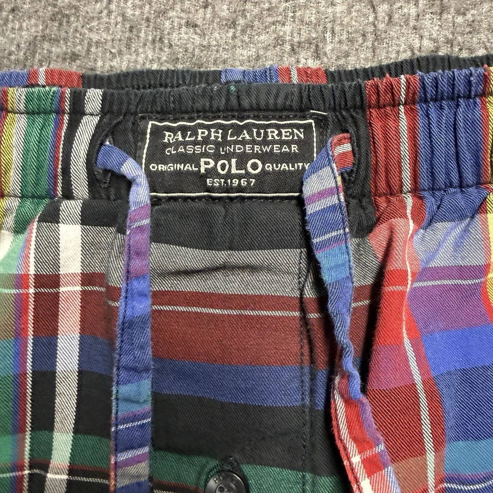 Pantalones de pijama Polo Ralph Lauren a cuadros para hombre XL a cuadros ropa de dormir clásicos Foto 2 de 4