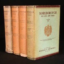 1933-38 4vols Marlborough His Life and Times Winston Churchill Illus 1st DW