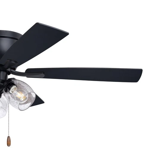 Vaxcel Lighting F0116 Brayton 52" 5 Blade 3 Light Indoor Ceiling - Black - Picture 4 of 12
