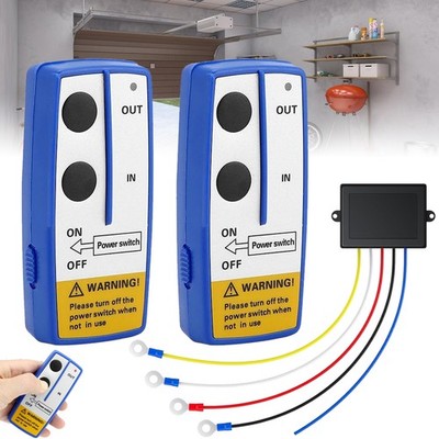 2PCS Fernbedienung für Seilwinde Elektrisch 12V Motorwinde Toröffner +Controller