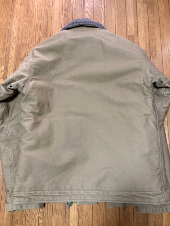 Chaqueta Buzz Rickson's BR12031 N-1 Deck Talla L Caqui Hecha en Japón Foto 4 de 4