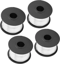 4 Pack Stainless Steel Tie Wire Tying Rolls 0.8mm 110M For Rebar Tying Machine