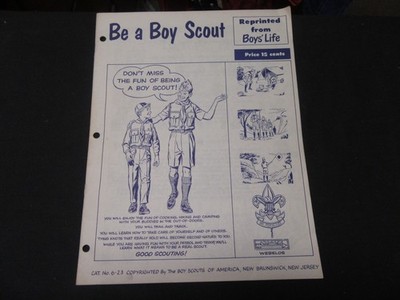 Be A Boy Scout, Boys' Life Reprint, 1950's      NPC2