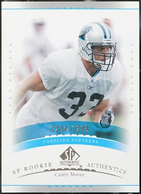 2003 SP Authentic #175 Casey Moore /1200 Football EX