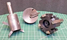 3 FLy Cutters - Facing, Boring, Milling Good Condition HSS tooling  WyCo  - USA