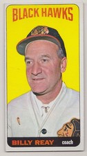 1964-65 Topps Billy Reay Tallboys Chicago Blackhawks EX+ 64-65