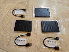 Lot of 3 - WD - My Passport WD10SDRW-11A0XS0 1TB External HDDs