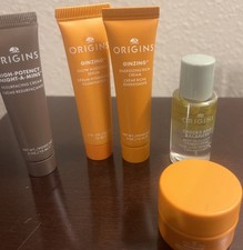 Origins 5 Pc Mini Travel Set Ginzeng Eye Cream, Serum Rich Cream Night A Mins