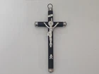 Vintage Cross Memento Mori Skulls Pendant Crucifix Relic Crucifixes RARE ! No.B2