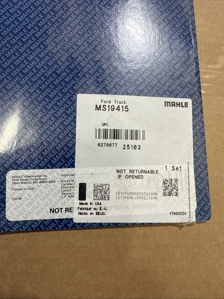 Juego de juntas de colector de escape-Mahle MS19415 Ford E-F Series V10 6,8 L 2009-2019 Foto 3 de 4