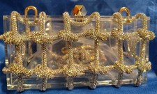 *New* Fashion Shoulder Bag Custom Transparent Chain Clutch Evening Purse /2303