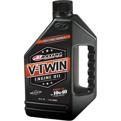 Maxima V-Twin Engine Oil - 10W40 - 1qt. Motorcycle ATV/UTV Street Bike Dirt Bike