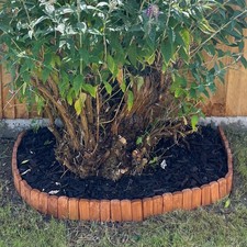 Woodside Log Roll Wooden Border Fence - 203cm x 20cm - New - Box Damaged