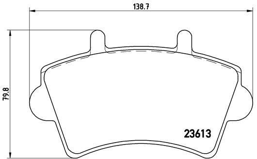 Plaquettes de frein Brembo P 59 039 d'origine pour train avant automobile