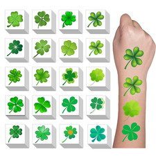 100 PCS St. Patrick'S Day Shamrock Temporary Tattoos for Women Men Teenagers, Be