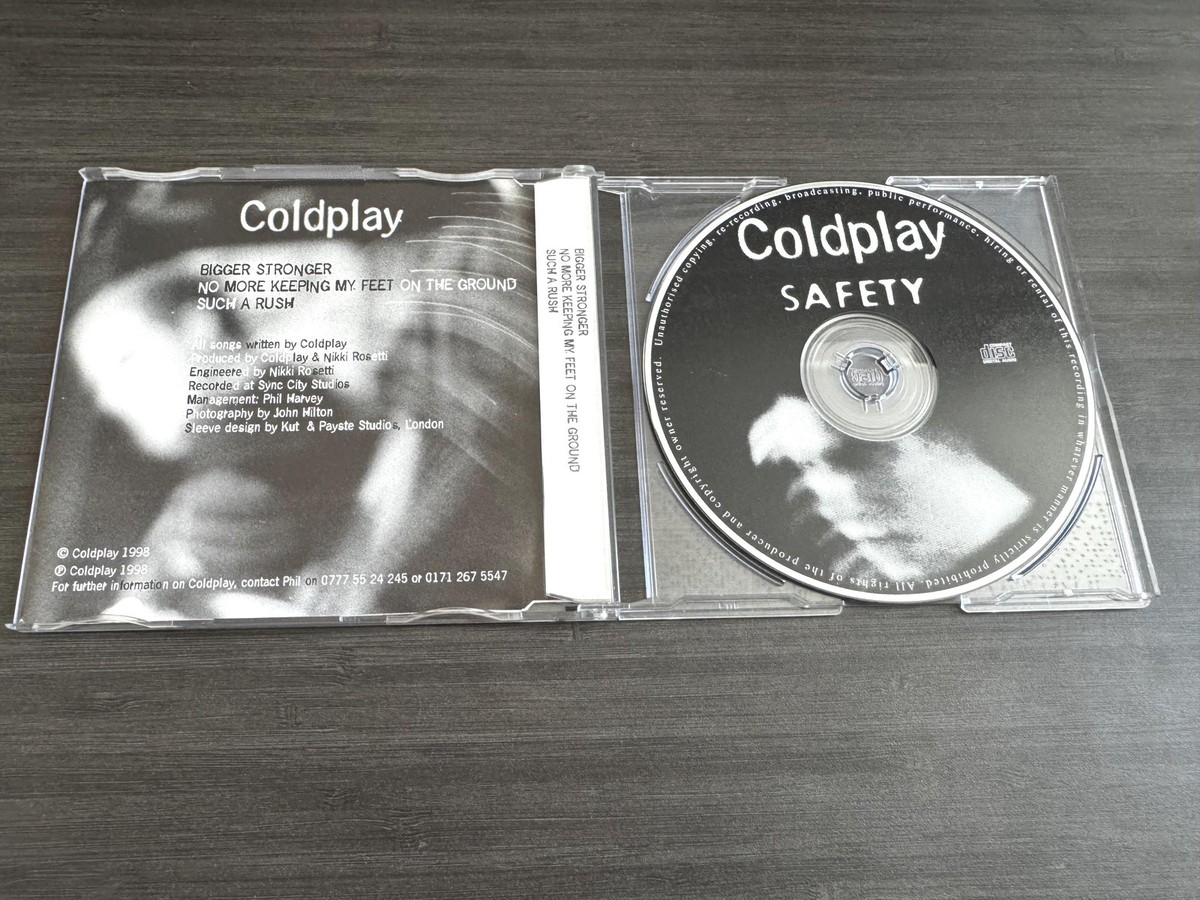 Coldplay Safety EP CD: Rare 1998 UK Indie Release, Authenticated