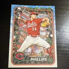 Topps 2024 Holiday Connor Phillips RC Rookie Base Set #H198 Cincinnati Reds