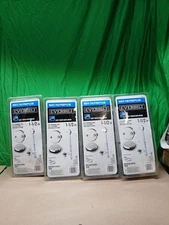 LOT OF 4 Everbilt Trip Lever 1-1/2 in Brushed Nickel Trim White PolyPropylene