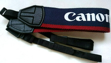 Near Mint Canon Shoulder Neck Strap Belt for Canon EOS Navy blue From Japan