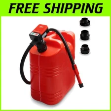Portable Electric Fuel Pump with Auto-Stop Nozzle