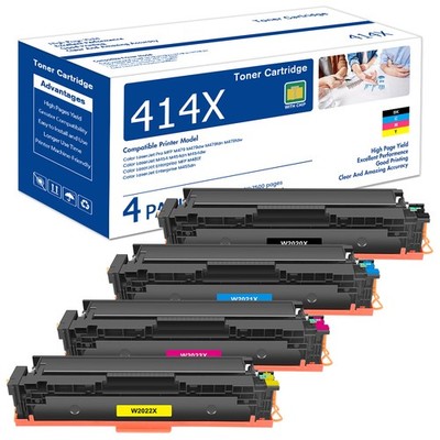 Toner WITH CHIP Compatible For HP W2020A 414A 414X Laserjet M454dw M479fdw Lot