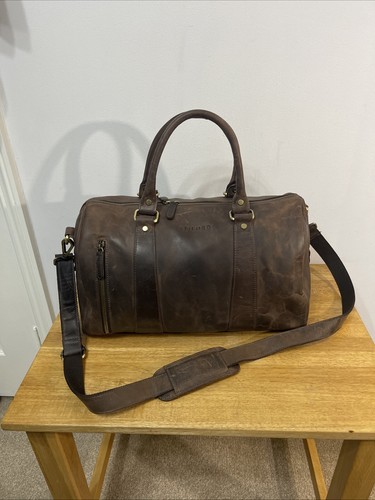 Stilord Keanu Ledertasche / Schultertasche / Arbeits-/ Reisetasche braun Vintage Look - Bild 1 von 20