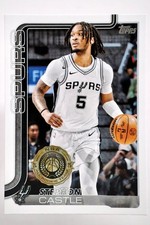 2025 Topps Flagship Stephon Castle Spurs All-Rookie Team Insert #197 KM1