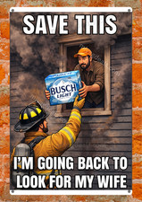 Save my Beer First Funny Metal Sign Poster Dark Humor Bar Man Cave Decor Read De