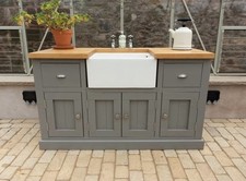 Belfast Sink Unit 4 Door 2 Drawers With Solid Pine Worktop