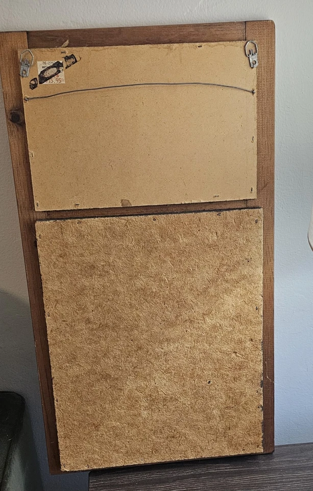 Vtg Adorable County/Burlap Push Pin Board - Image 4 of 4