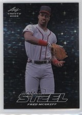 2023 Leaf Trinity Mega Box Steel Silver Stars & Dots Fred McGriff #S-27 HOF 0u66