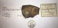 Opal (variety: Jasper Opal), Dr. A. Krantz Label c. 1886, From Libethen, Hungary