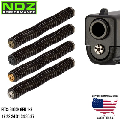 #ad NDZ Glock Gen 1 3 17 22 34 Stainless Steel Guide Rod Recoil Spring Assembly PVD $28.99