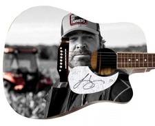 Lee Brice Signed Custom Graphics 1/1 Acoustic Guitar ACOA