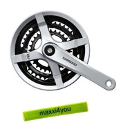 Shimano FC-TY501 Kurbelgarnitur Kettengarnitur KRG 28/38/48 ZäHne Silber Inkl. M